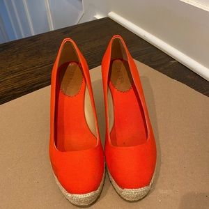 J.Crew Poppy Red Espadrilles Sz. 8